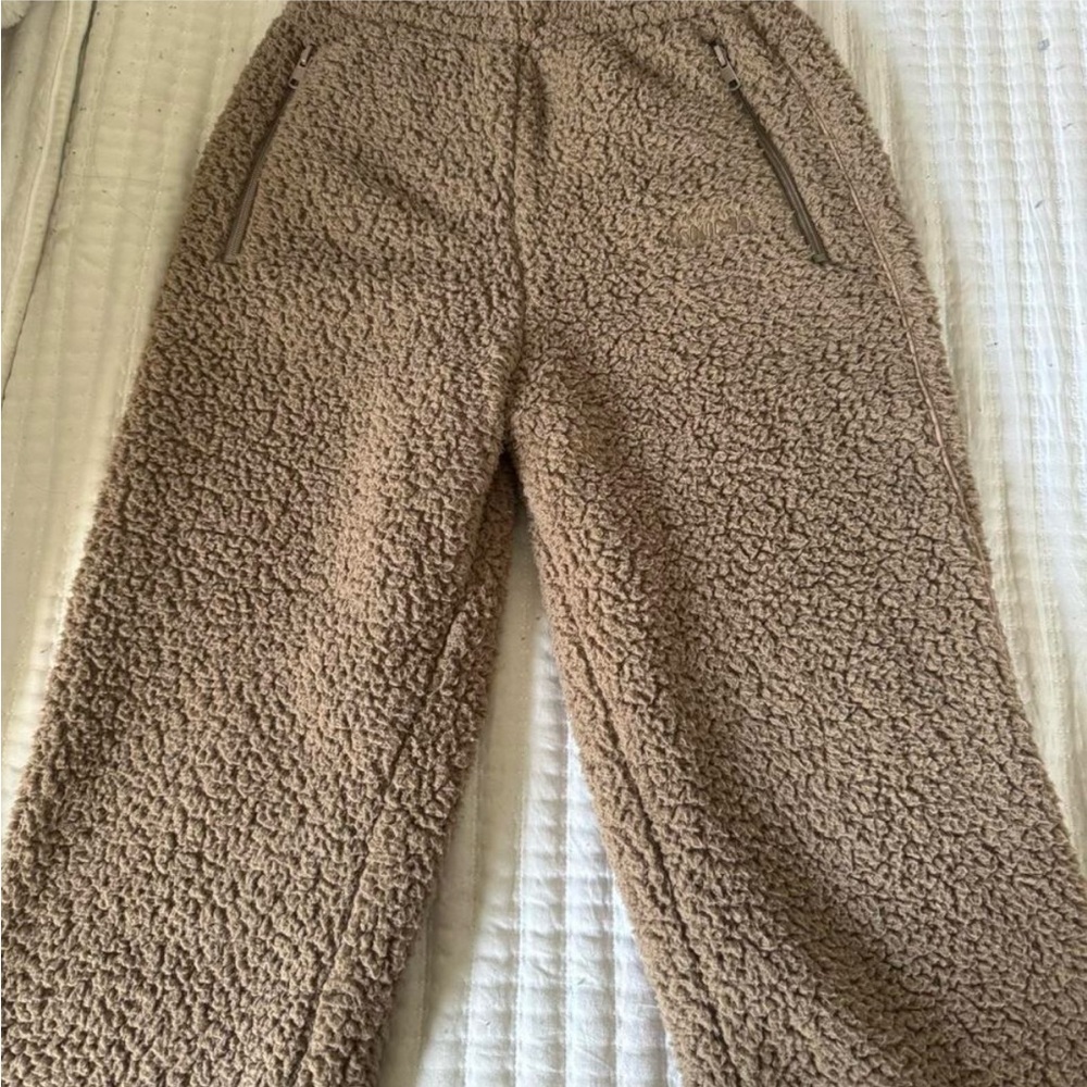 Cozy Tan Sherpa Pants